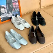 (店+)【DONGCHICHI BOTIQUE】現貨 大推 ! 🩷超柔軟 真皮 瑪莉珍鞋(225-255) 平口 2cm✨ 方頭娃娃鞋 C425