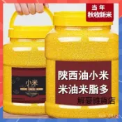 正宗陝西農家新黃小米1000g袋 油糯小米粥 五穀雜糧 月子米 小黃米 煮粥香糯黏稠  噹季新糧 老人小孩都愛吃 黃小米