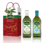【百利市購物中心】Olitalia 奧利塔 特級初榨橄欖油1000ml+玄米油1000ml禮盒組
