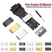 18/20/22/24毫米不銹鋼環錶帶環扣適用於卡西歐Casio G-shock GA110/400/700替换配件