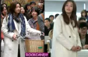 ROCKCANDY 韓劇來自星星的你全智賢同款白色羊毛大衣白色外套 千頌伊 天使白 學生外套毛呢寬鬆大衣 都敏俊