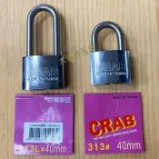 (台灣製) 白鐵鎖頭 半圓 冷凍鎖CRAB 30mm 40mm 50mm 同號鎖​ 不鏽鋼鎖 半圓鎖 長鈎白鐵掛鎖