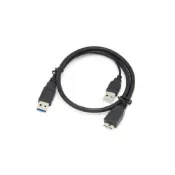(店+)100公分 USB3.0 MICRO-B 雙A公 1m 1米 傳輸線 行動硬碟線 外接硬碟線 硬碟Y型線 硬碟專用線