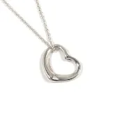 【日本直運 二手美品】蒂芙尼 TIFFANY&Co. 項鍊 墜飾 經典微笑項鍊 Elsa Peretti 銀 925
