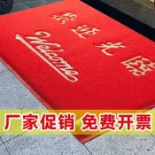 歡迎光臨門墊迎賓進門防滑墊大門口防滑地墊定制商用地毯絲圈腳墊【樂營家居】