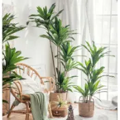 協貿國際日用品生活館 北歐ins仿真植物假花綠植盆栽擺件巴西鐵樹客廳室內落地大型裝飾