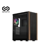 【全聯線上購】【Mavoly 松聖】INFINITE TIMBER C19 電腦機殼(E-ATX/內建風扇前3後1/顯卡340mm/塔散16.5mm)