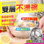 💥台灣出貨💥不鏽鋼雙層防燙碗 不鏽鋼餐具 不銹鋼碗 隔熱碗 不鏽鋼碗 防燙碗 雙層碗 兒童碗 廚房湯 幼稚園餐具 雙層防