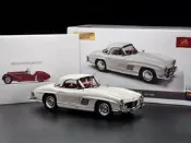 CMC 1:18 賓士300SL W198 白色硬頂敞篷可拆