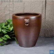 【免運】加高陶瓷古法養金魚缸養荷花睡蓮盆老式大水缸庭院客廳擺件書畫缸環球家居
