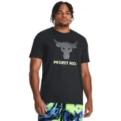 【UNDER ARMOUR】UA 男 巨石強森 Project Rock BRAHMA BULL 短T-Shirt_1380520-001(黑色)