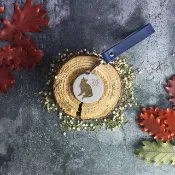 【OPUS東齊金工】當貓咪變身雙魚座-不鏽鋼鑰匙圈吊飾/植鞣皮革