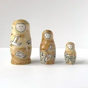Pinkoi 代購 - 與鳥共舞 俄羅斯娃娃 三件組