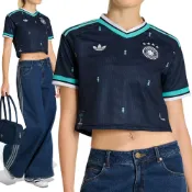 Adidas DFB A JSY CRO W 女款 深藍色 世界盃 德國 客場 球衣 吸濕 排汗 短袖 KE8080