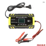 全新 12V/24V 脈衝修復充電器,帶 LCD 顯示屏摩托車和汽車電池充電器 AGM 濕鉛酸電池充電器