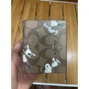 全新coach新款史努比短夾 零錢包