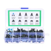 180PCS 輕觸按鈕開關微型瞬時輕觸分類套件 10 值 6 x 6mm 4 針開關 2026