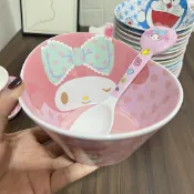 🔥新品/限時下殺🔥新年男孩女孩學生可愛飯碗勺子套裝兒童碗寶寶輔食碗防摔成人大碗