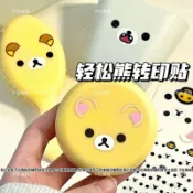 🍌貼紙🍌1223古早輕鬆熊轉印貼超萌可愛無痕表情貼紙diy咕盒隨意貼博主同款貼