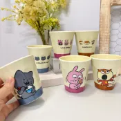 [現貨🇯🇵🔜] 西村裕二 水杯 漱口杯 戀愛兔 小老鼠 壞貓 開心熊貓 插畫家 日本代購 療癒 交換禮物