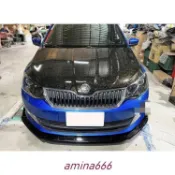 LI✌適用斯柯達 skoda FABIA 直上 運動版 鋼琴烤漆黑 前下巴 前鏟 前定風翼 前擾流板 下擾流板 ✌88