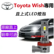 隔日到貨【Toyota Wish】專用LED大燈 頭燈 H11 9006 直上式 超亮 遠燈 近燈 車燈 霧燈 燈泡