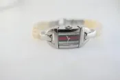 [吉宏精品交流中心]GUCCI 6800L 綠紅綠面 竹節手環 長方形 石英 女錶