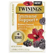 【iHerb】川寧, Superblends™，機體抵抗幫助 + 木槿和接骨木果草本茶，黑莓，無咖啡萃取，16 茶包，1.12 盎司（32 克）