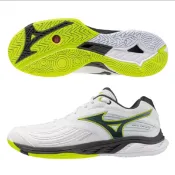 24磅羽球 / MIZUNO 美津濃 高階羽球鞋 WAVE FANG 3 71GA261304 	白x黑x黃