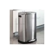 (店+)免運 可開發票 不銹鋼垃圾桶 夾縫垃圾桶 家用不銹鋼垃圾桶30l廚房大號腳踏式客廳辦公室大容量商用帶蓋50l