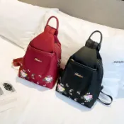 後背包 雙肩包 雙肩包女2020新款韓版潮流牛津布兩用女士胸包斜挎帆布媽媽小背包