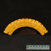 協貿國際日用品生活3館 古玩雜項岫玉璧古董老玉把件老岫玉擺件掛件明清龍璜收藏