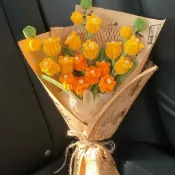 材料包🍋全套扭扭棒風鈴花diy手工花束材料包自制花束成品送朋友閨蜜禮物 手做花束創意交換禮物 永生花手工藝手工編織