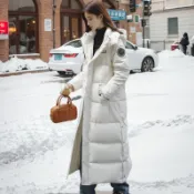 奢菲雅 快速出貨/羽絨外套 長大衣 超長款羽絨服女長過膝到腳踝年冬季新款中戲藝考加厚情侶外套