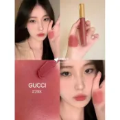 現貨 快速出貨 Gucci 傾色雲霧唇釉 208唇釉6.5ml正裝