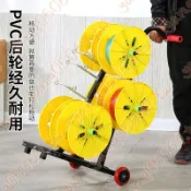 電綫放綫器V綫放綫架電工放綫盤放綫神器新款自動拉綫 捲線盤 電線收納神器 捲線器 電線盤收線器 移動電纜盤//*9Z2纍