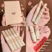 🔥『台現』 100%正品  VONGEE 慄子絲絨脣釉絲絨霧麵啞光口紅禮盒套裝平價學生脣釉顯白 小紅書推薦