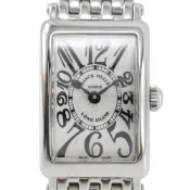 【DOKODEMO】FRANCK MULLER Muller Long Island 女士腕錶，型號 802QZ，不鏽鋼錶殼，石英機芯，指針式顯示，銀色錶盤。 [二手]