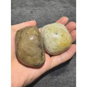 《海洗年糕2顆》241210-03 總統石 心臟石 血絲碧玉 台灣藍寶 鳳凰碧玉 | 後山帝星石業