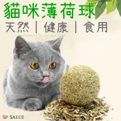 貓薄荷球 單顆💯貓咪磨牙球 貓草球 貓草 貓薄荷草 貓薄荷 木天蓼 貓咪玩具 SG384 逗貓球 去毛球 寵物零食GO