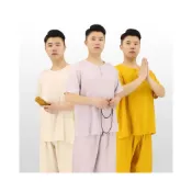 (店+)四季風精選好物 僧服短袖套裝睡衣禪修服男女夏季薄款和尚服內衣出家人僧衣居士服