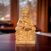 福德正神 土地公 實木雕刻 廟會模型神尊 模型神像 神明公仔 土地公公仔 小神尊 土地公神像 模型神尊 神明公仔
