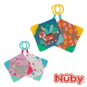 【美國Nuby】啾啾沙沙安撫巾 老虎 羊駝 安撫玩具 嬰兒掛環 固齒器 nodo