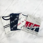 (店+)【Tommy Hilfiger】青年版 滿版 短Tee 情侶裝 短袖 男女皆可穿(版型偏小)