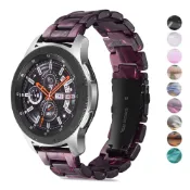 通用20mm 22mm樹脂錶帶適用三星Galaxy Gear S3 Galaxy 46mm Huawei GT錶帶