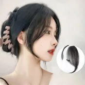 (店+)【EMMA SUE】假髮 假髮片 八字瀏海 空氣瀏海 假髮瀏海 隱形無痕 假髮髮夾 真人假髮 中分假瀏海 自然一片式