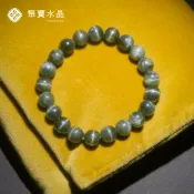【貓眼綠磷灰石手珠】手鍊 紫鈦 項鍊 戒指 耳環 手鐲 手排 原礦 吊墜 聚寶水晶