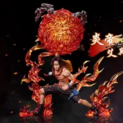 海賊王 POP三兄弟 第一彈 炎帝艾斯 火球艾斯 手辦模型擺件【世順屋】