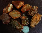 蜜糖 黃玉髓 天然 礦石 岩石 原石 原礦 水晶 風水 開運 磁場 科學 教學 收藏 隨機出貨 一入
