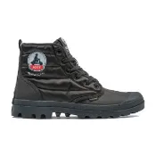 【Palladium】PAMPA HI DARE RHONA JOTT隆河聯名羽絨軍靴/休閒鞋-男鞋/女鞋-永夜黑(79204-008-M)